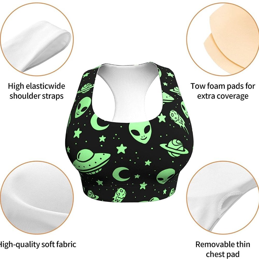 Seamless Comfortable Sports Bras for Women Longline Padded Bra Yoga Crop TankToP - Picture 7 of 7